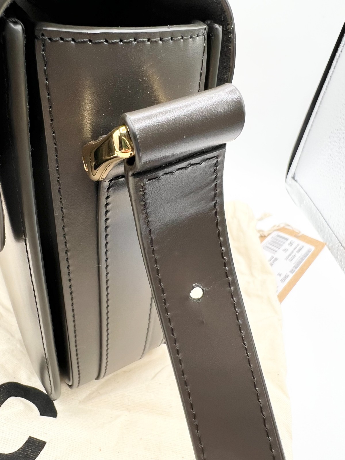 A.P.C. Large Grace Bag Anthracite Gray Color in Smooth Leather – Crossbody Bag