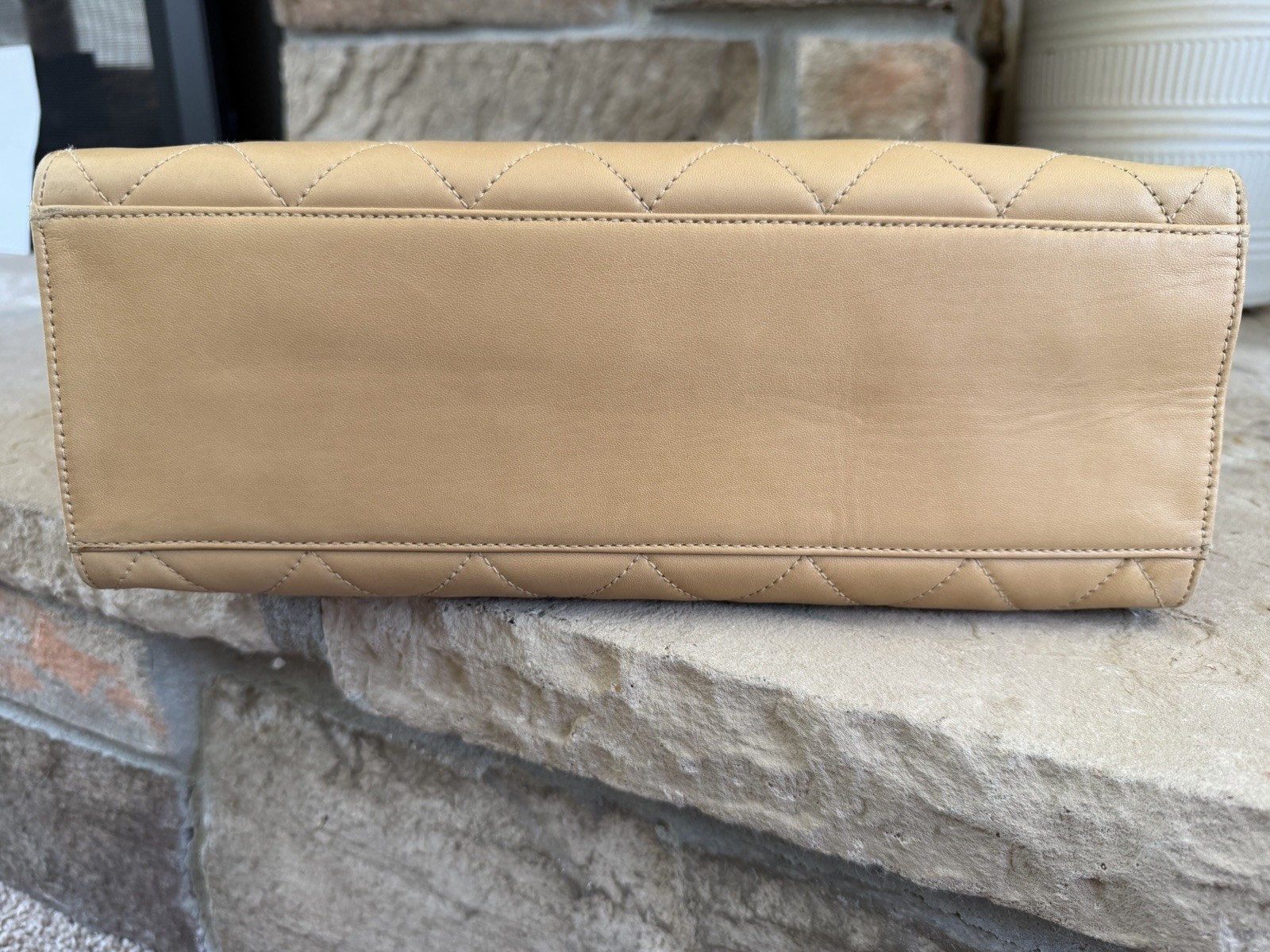 Chanel Vintage Matelasse Quilted Leather Shoulder Bag