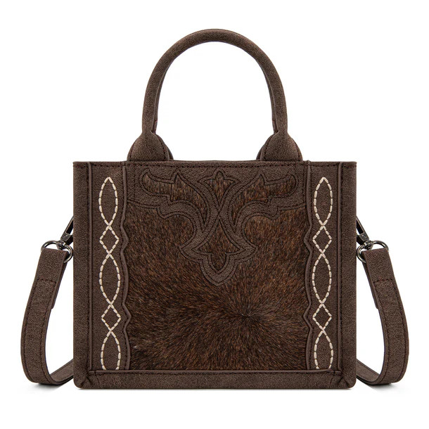 Trinity Ranch Western Hair-On Cowhide Mini Tote/Crossbody