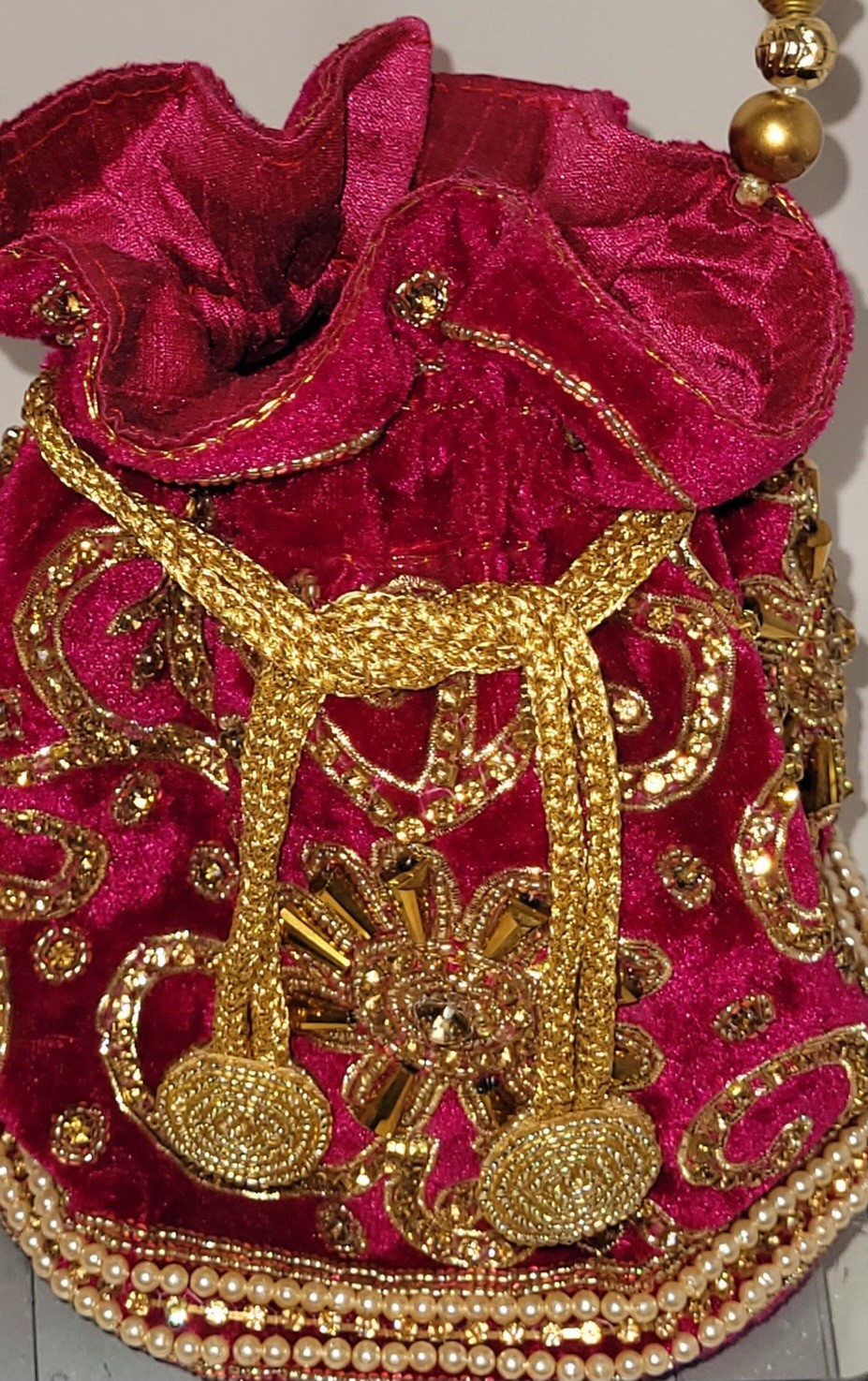 Purse Potli Indian Evening Bag Ethnic Wedding Bridal Or Everyday Hand Bag Gift