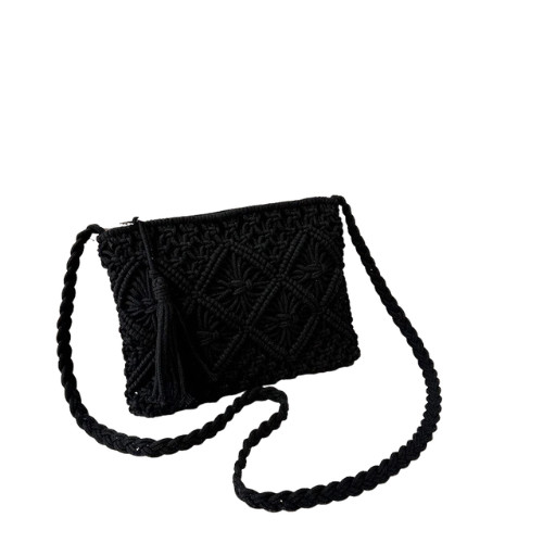 Fashion Woven Hollow out Shoulder Bag Summer Straw Crossbody Beach Handbag