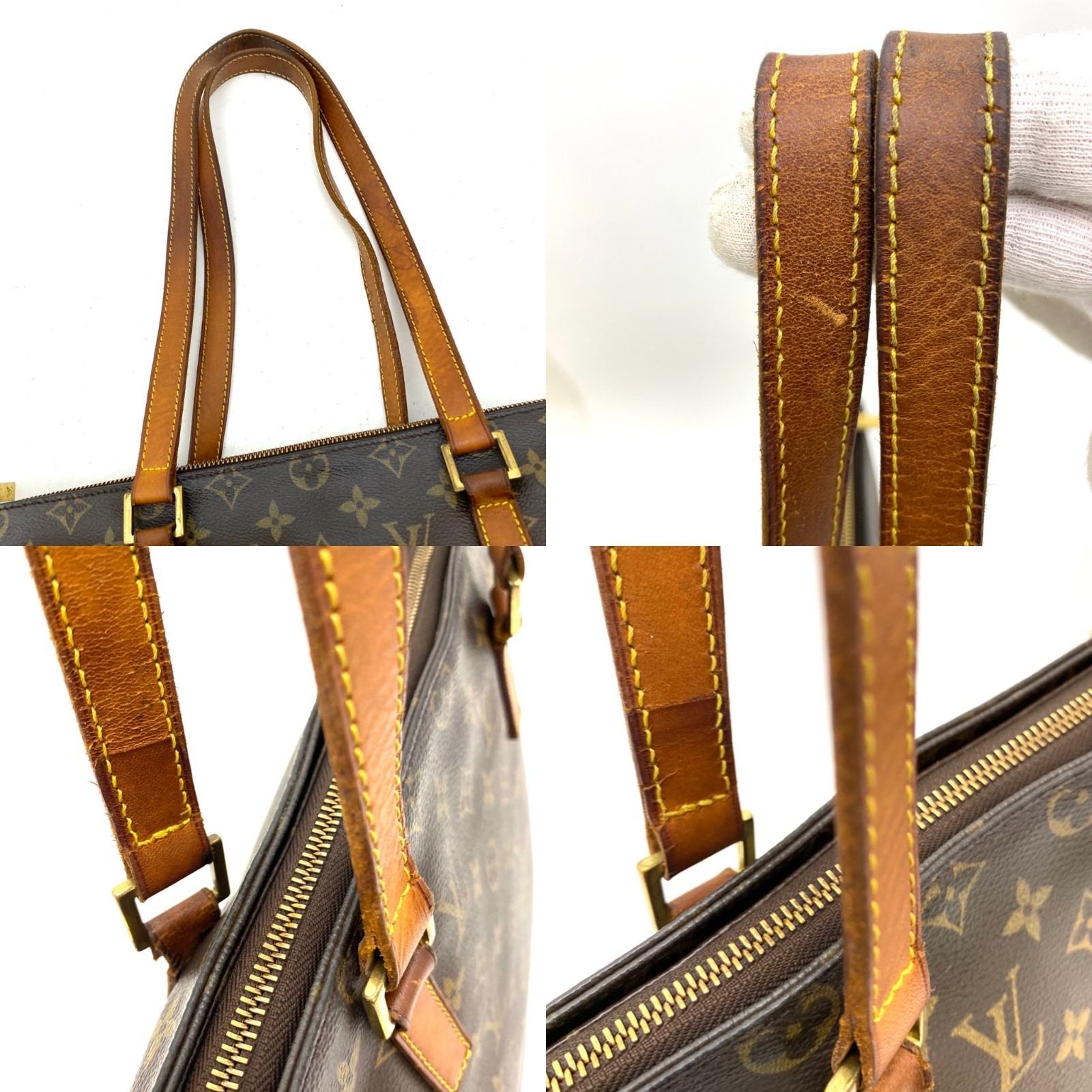 Louis Vuitton Monogram Cabas Mezzo Tote Shoulder Bag M51151 #GD448-313