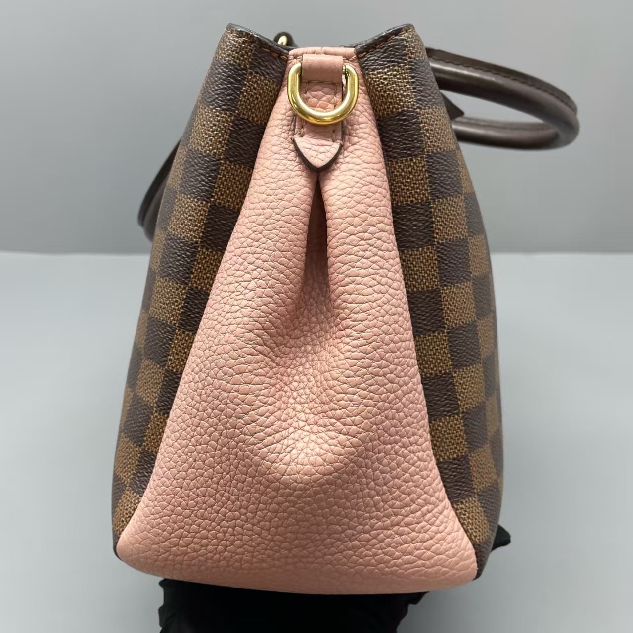 Auth Louis Vuitton Brittany Monogram Damier Pink Tote Bag