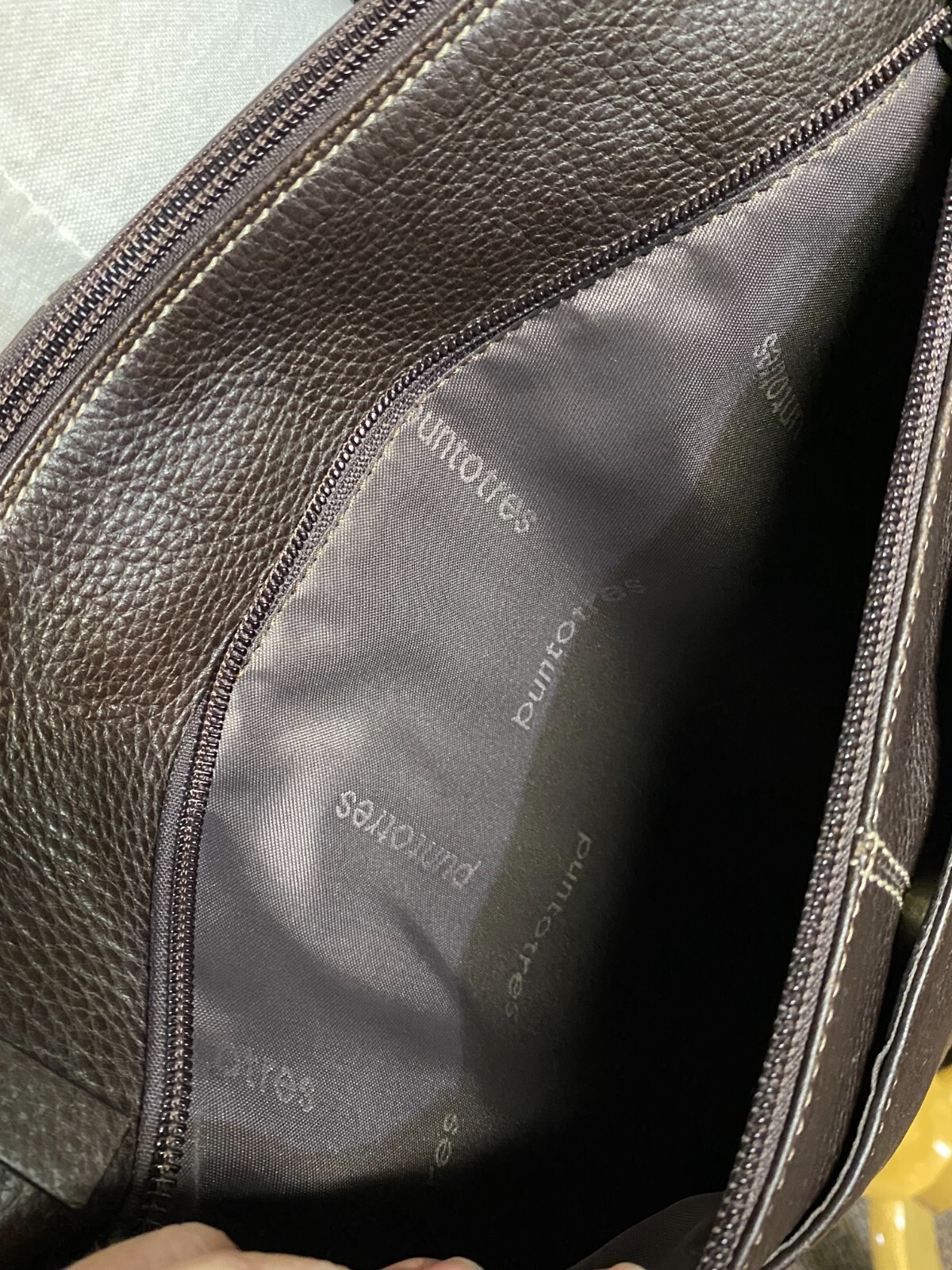 EUC Puntotres Brown Leather Messenger Bag – Made in Spain SO NICE!