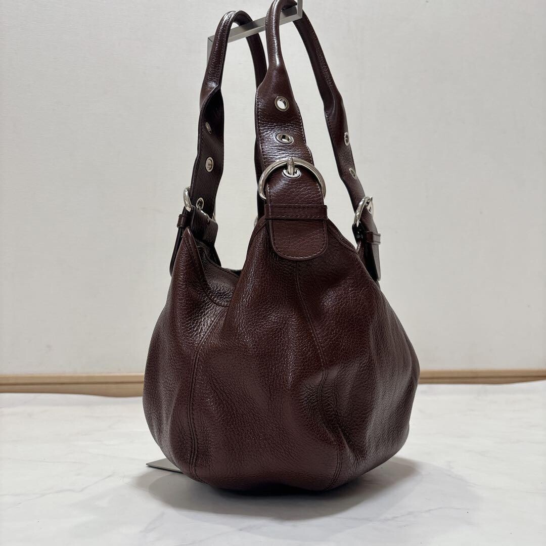 HIROFU Tote bag SOHO Leather Brown Authentic From Japan