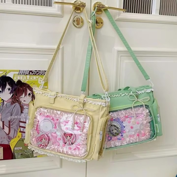 Large Anime Itabag Tote Bag 33cm/13in x 22cm/8.7in x 12cm/4.7in Nylon Lining