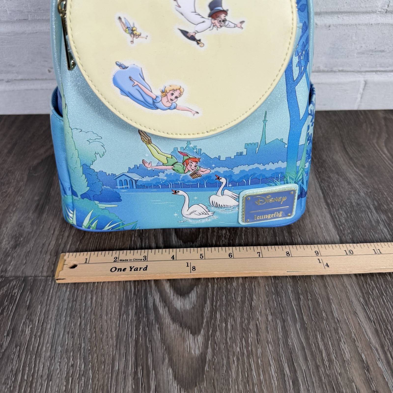 Loungefly Disney Peter Pan You Can Fly Mini Backpack Glow Moon GITD READ