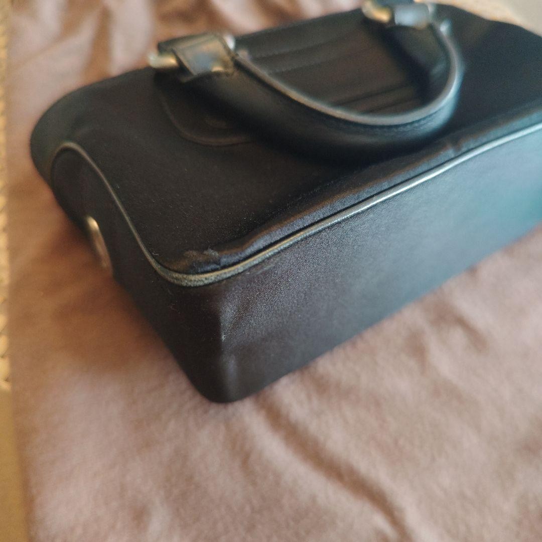 CELINE Mini Bag Silk Leather Black Vintage Classic Handbag