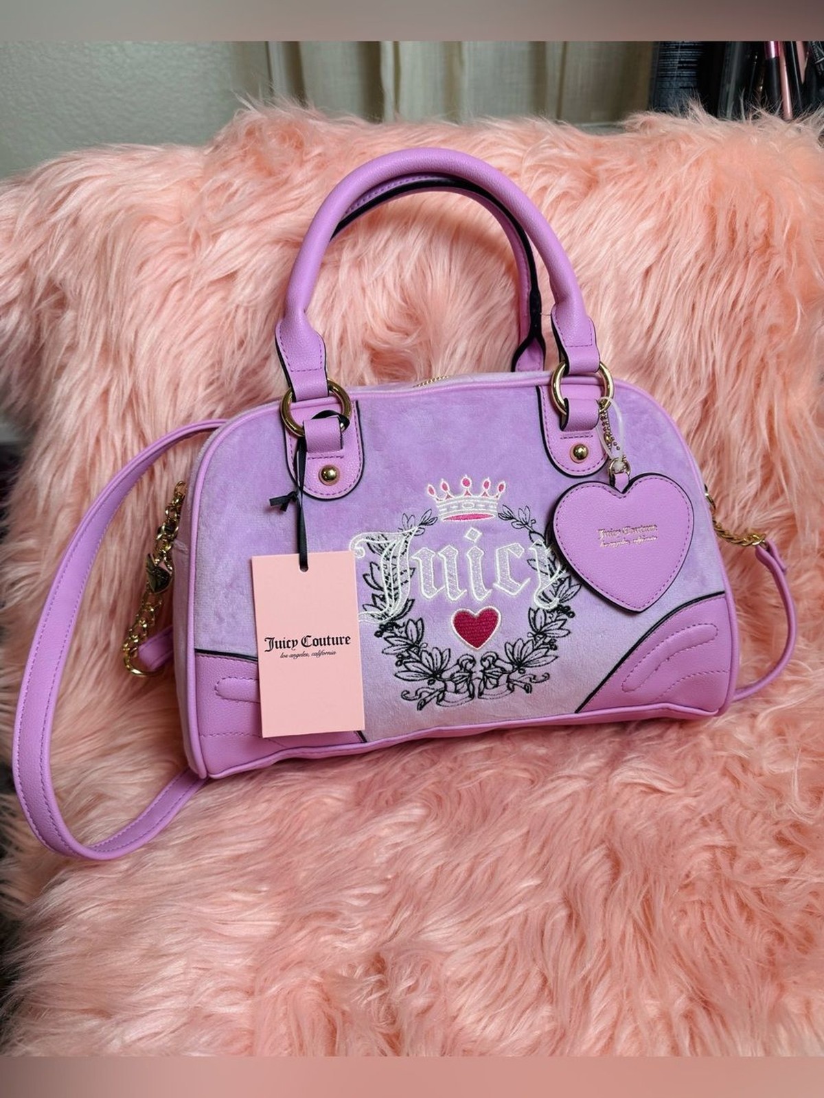NWT Juicy Couture Fondant Pink Bowler