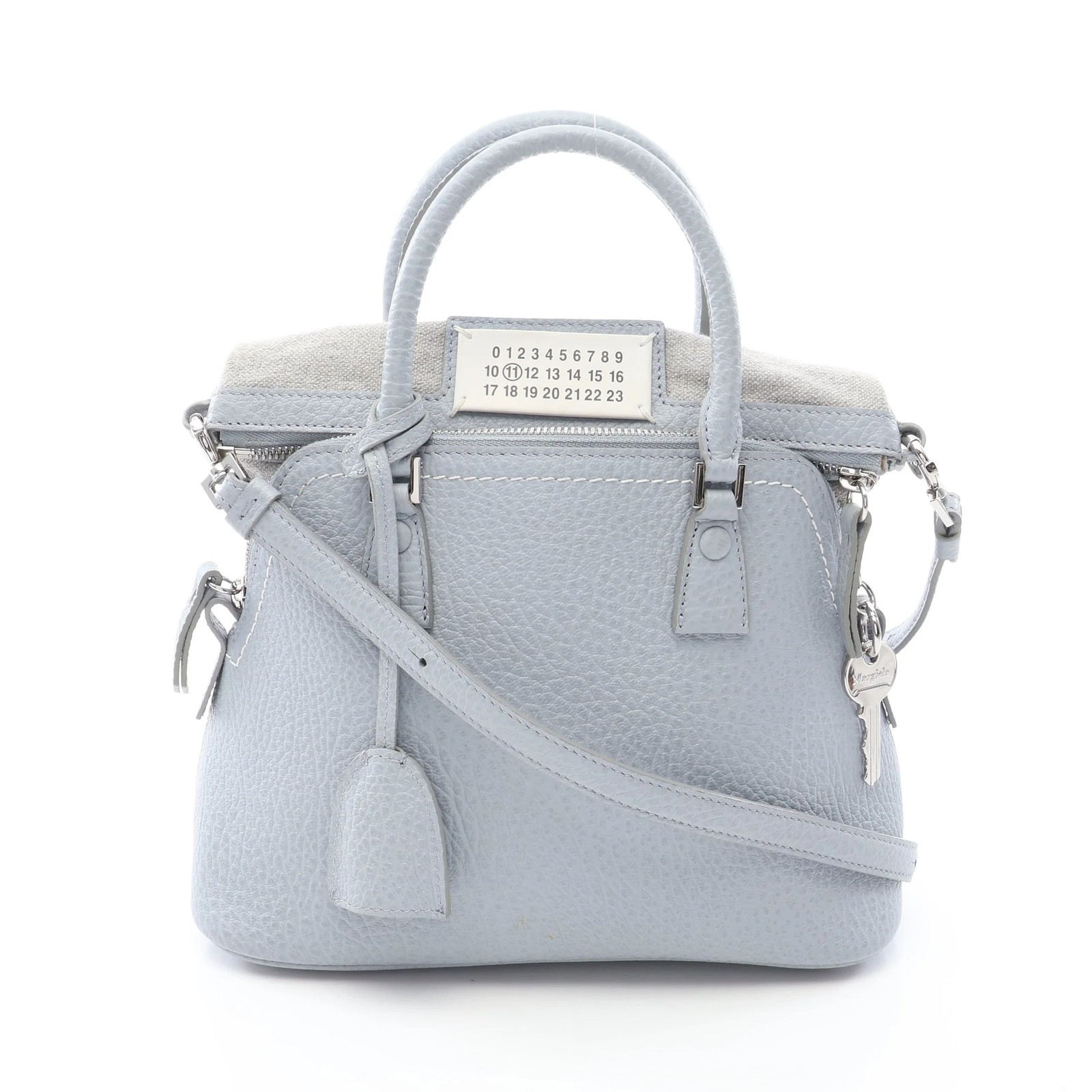Maison Margiela 11 5AC 2WAY Handbag Blue Leather #RCB14098