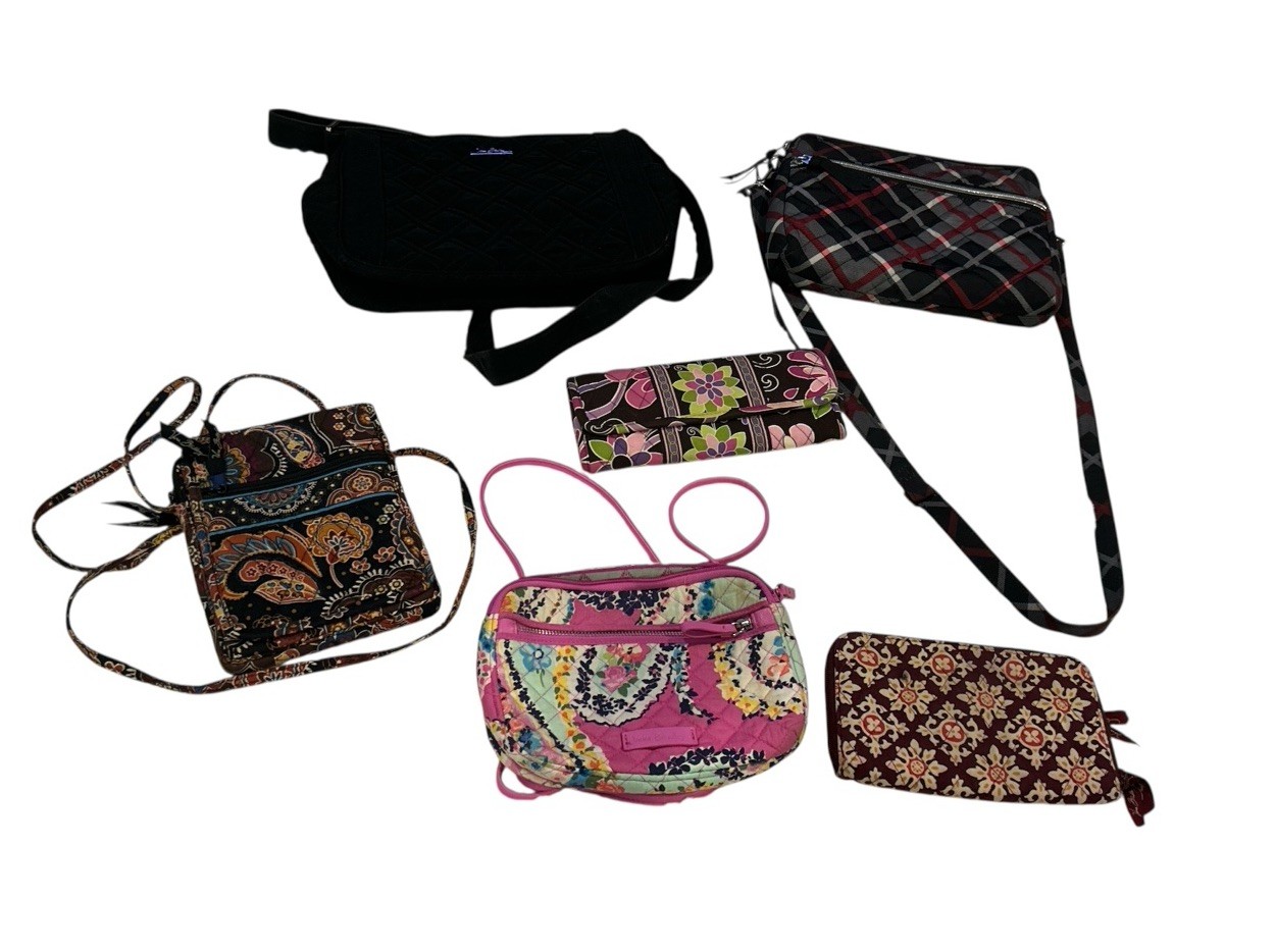 Vera Bradley Bags Purses Accessories Bulk Lot Of 6 Modern EUC
