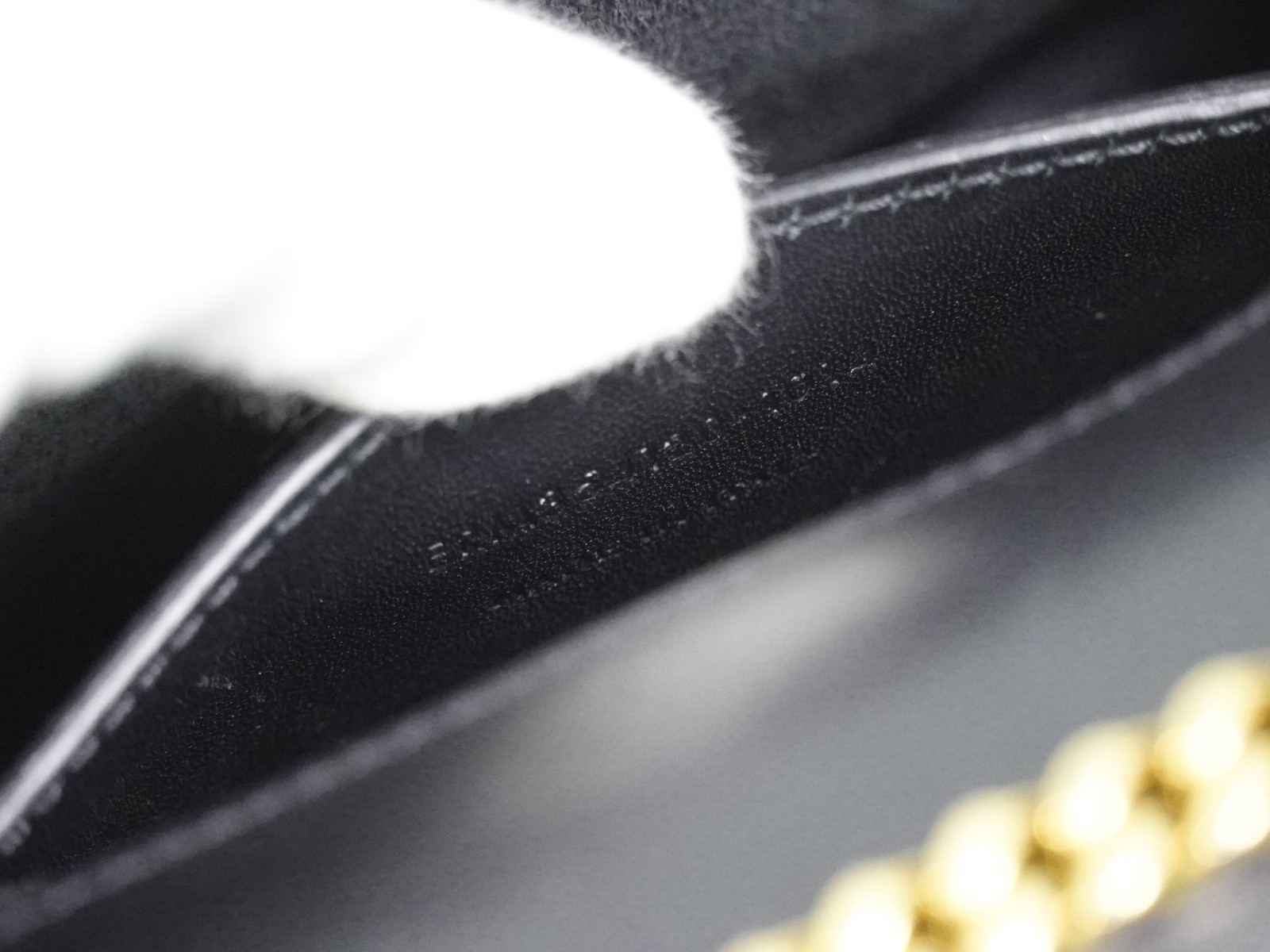 SAINT LAURENT Kate Tassel Leather Chain Shoulder Crossbody Bag Black Gold YSL