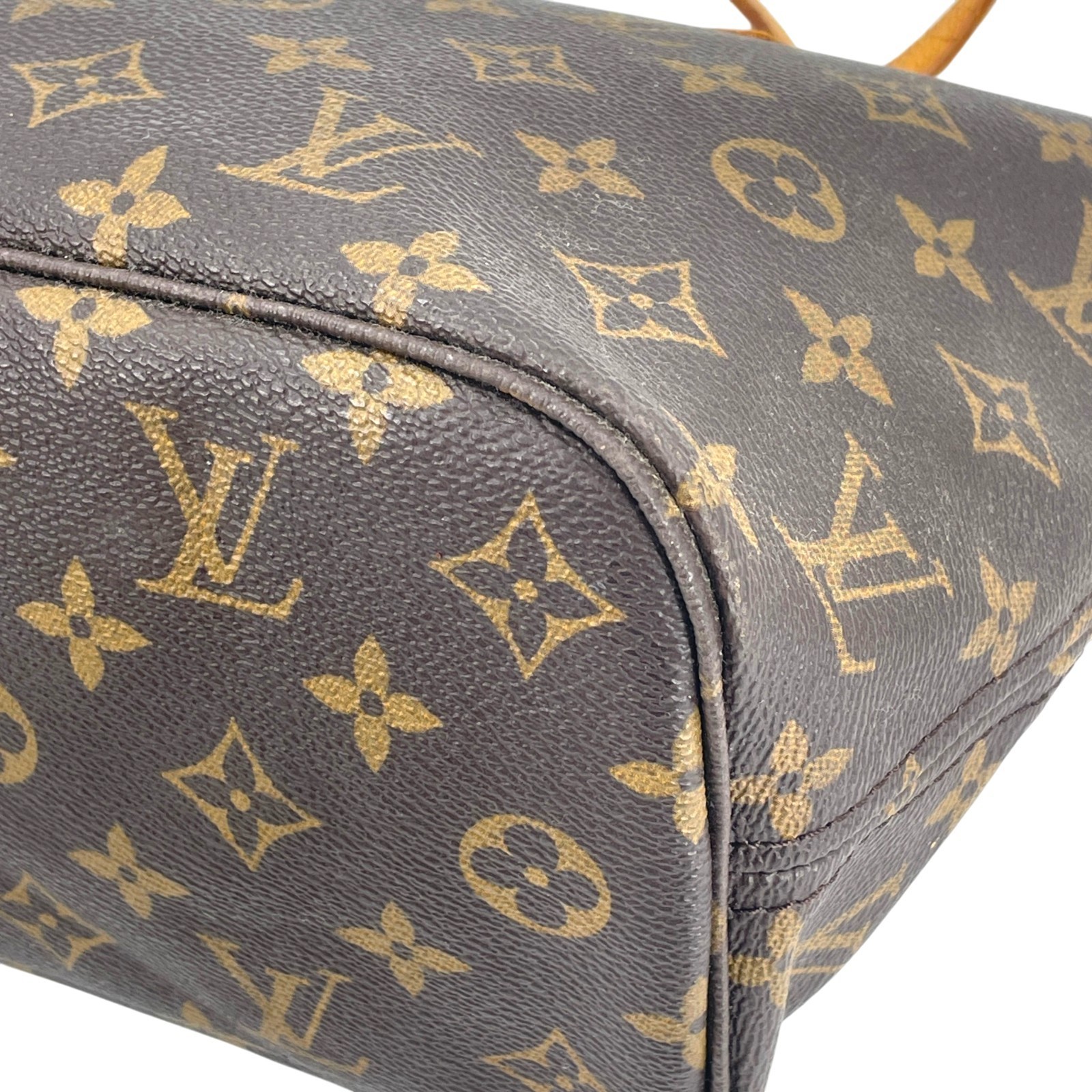 LOUIS VUITTON Neverfull PM Monogram Canvas Brown Tote Shoulder Tote Bag M40155
