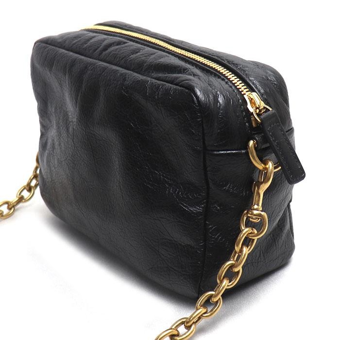 BALENCIAGA Bag: Monaco Chain Shoulder 806459 Black W20H14D7.5cm w/o accessories;