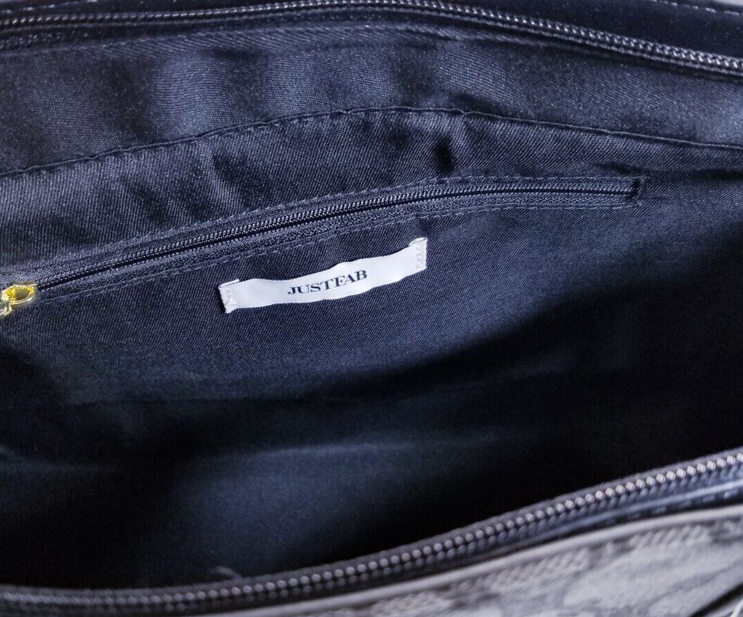 JUSTFAB Satchel With Binding in Black