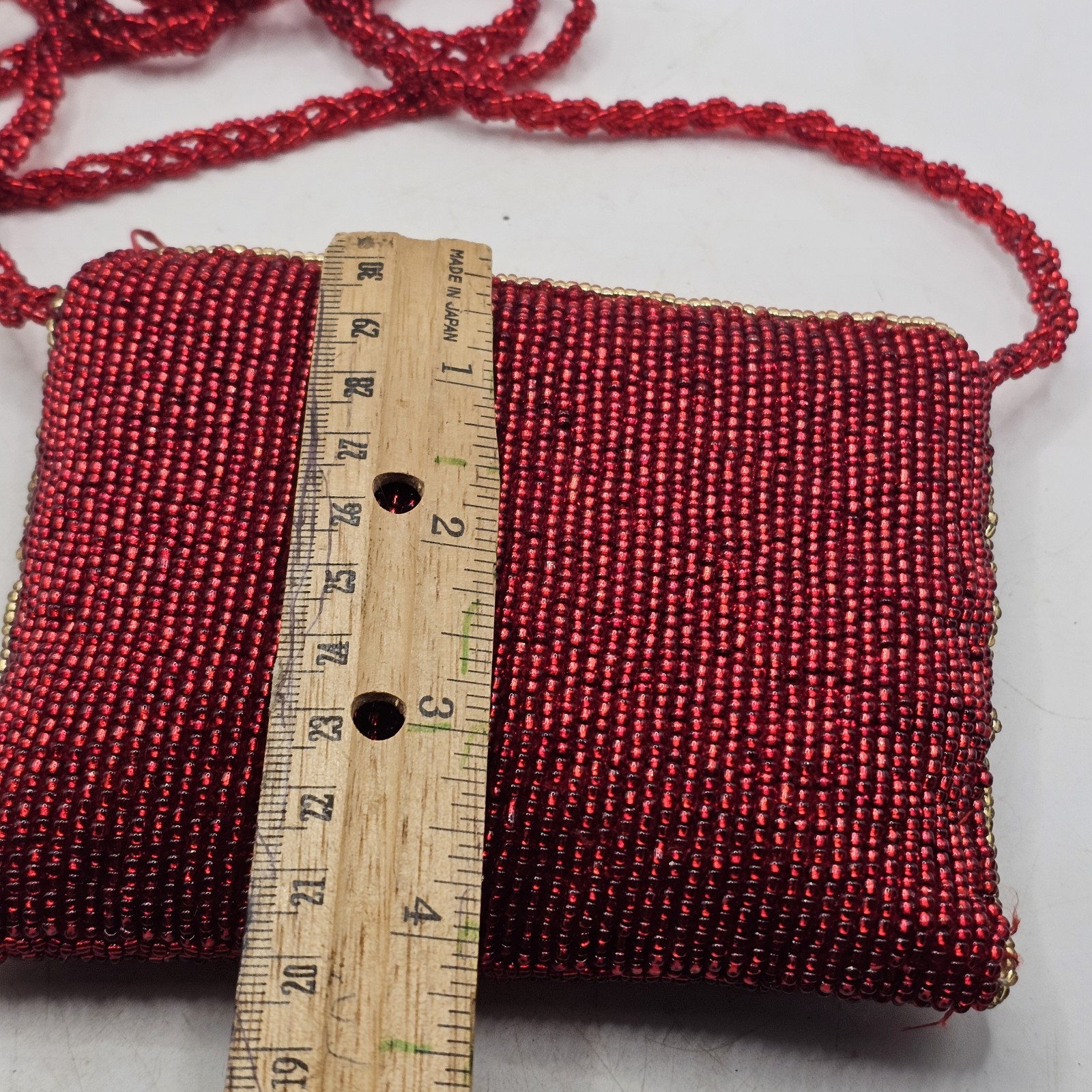 American Flag Beaded Purse Small Crossbody Patriotic USA 4th Of July