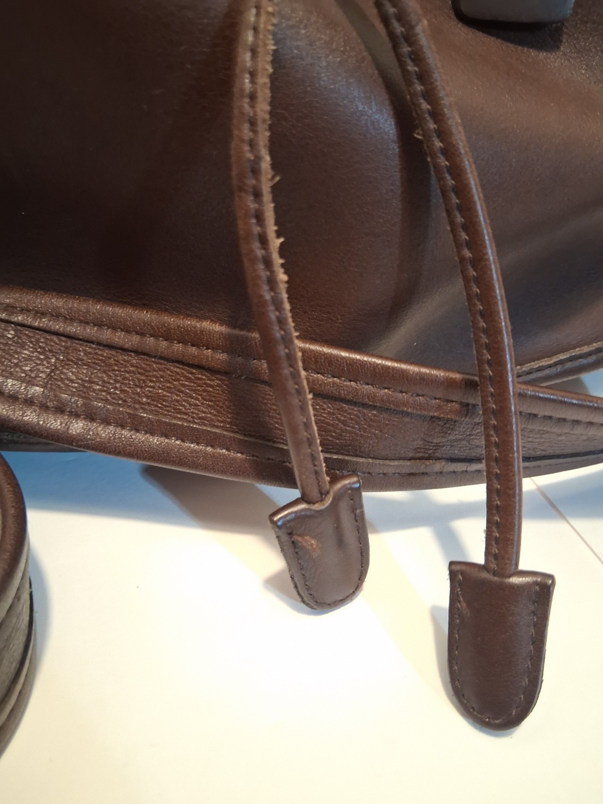 Vintage Coach 9952 Lula’s Legacy Bucket Bag Brown Leather Drawstring USA Purse