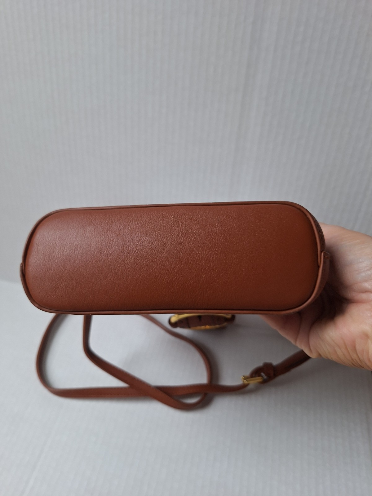 Parisa Wang Addicted Bracelet Bag White/Brown Leather Gold Hardware