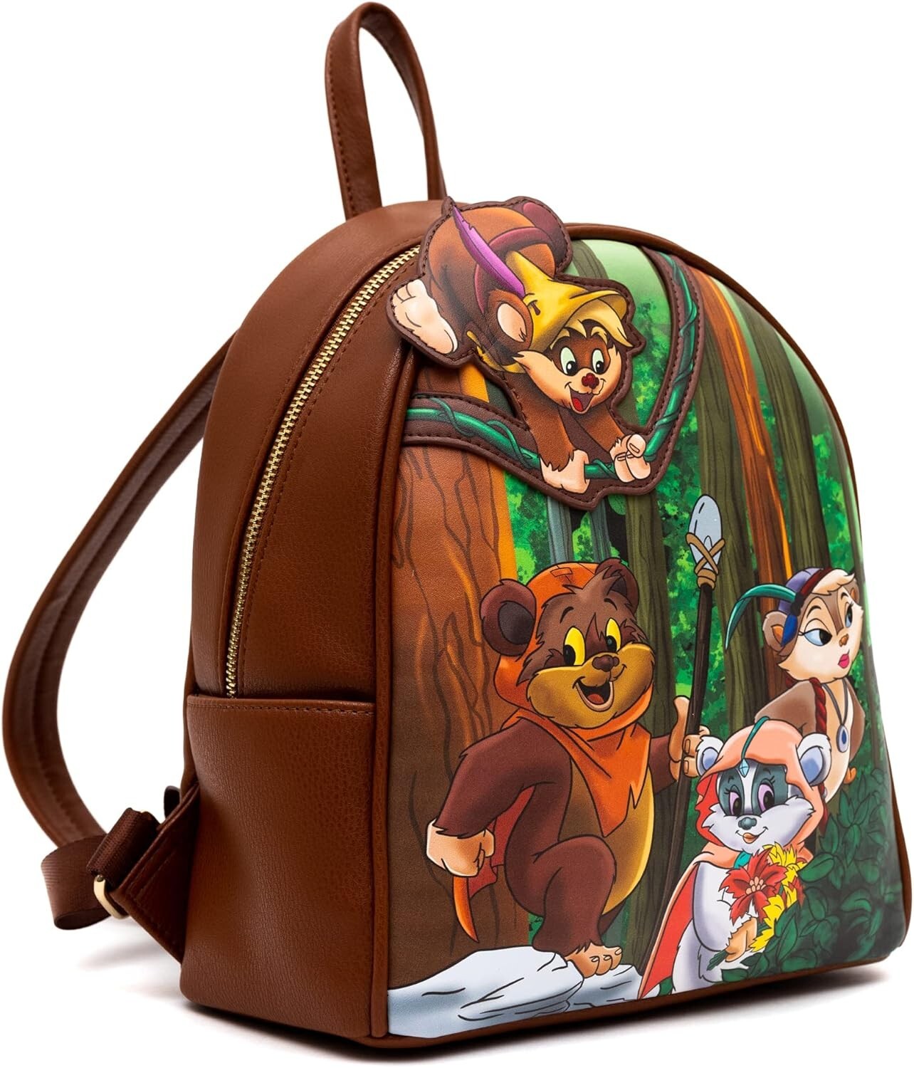 New Danielle Nicole Star Wars Endor, Ewok The Adventures Mini Backpack Brown