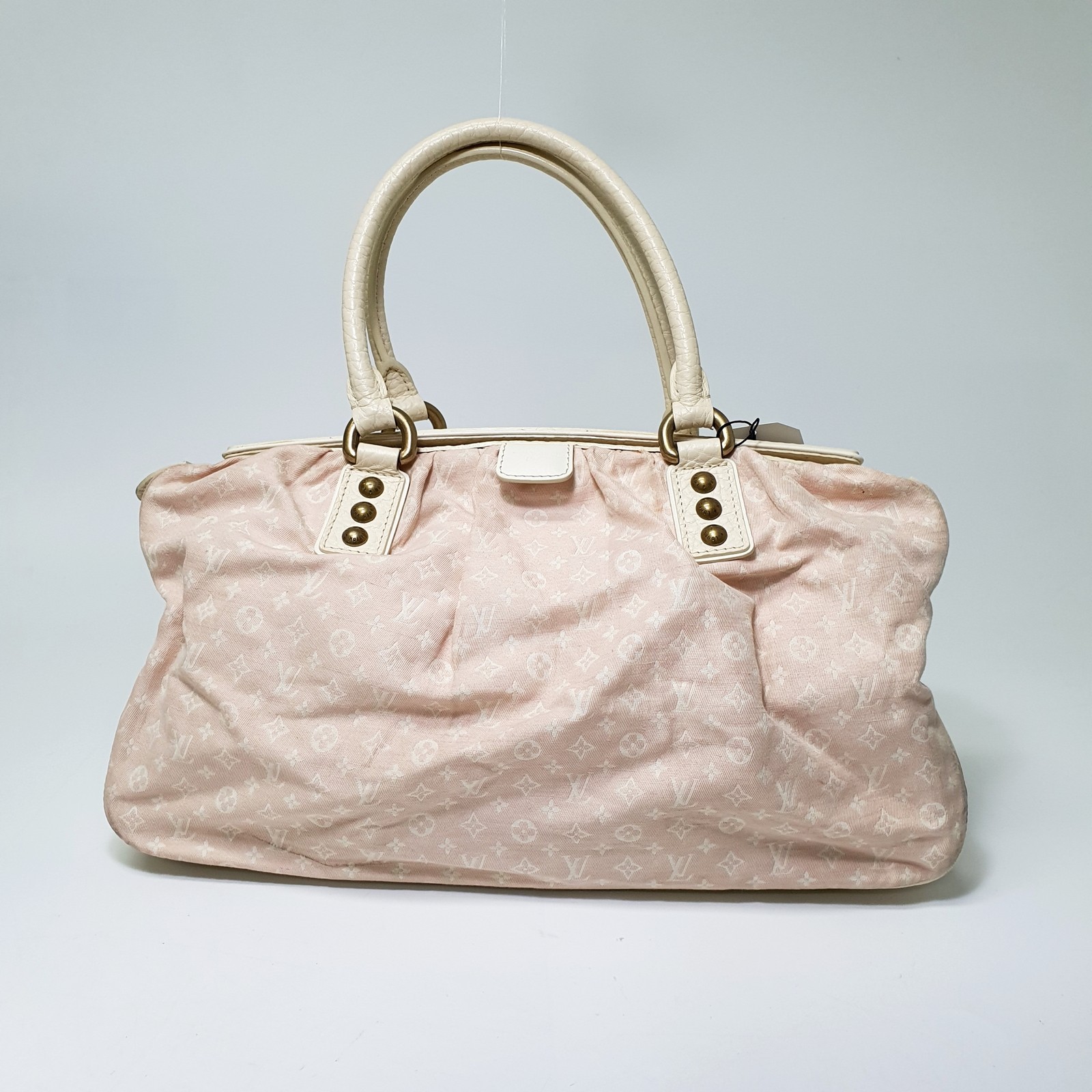 TARIFF FREE Authentic Louis Vuitton Mini Lin Trapeze GM M40064 Genuine CLA889