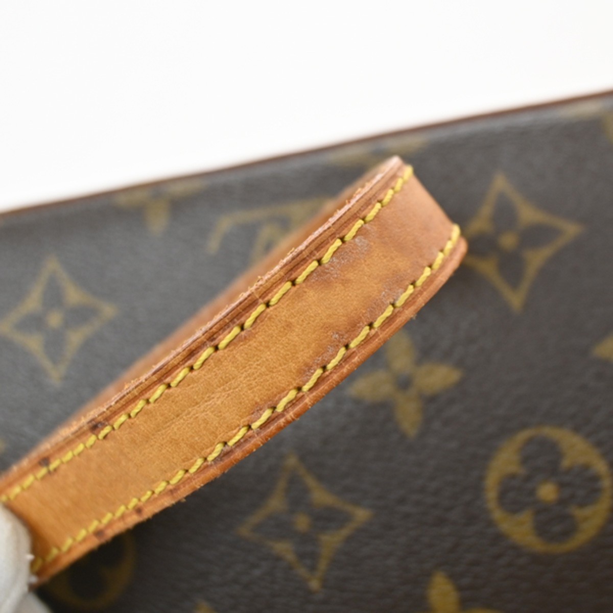 LOUIS VUITTON Logo Trotteur Shoulder Bag Monogram Leather Brown M51240 73KD558