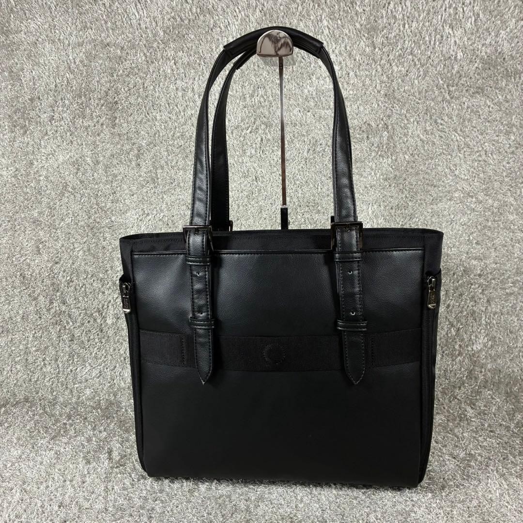 Takeo Kikuchi Cordley Smart Brief Tote Bag Black A4 Japan Near Mint 083119
