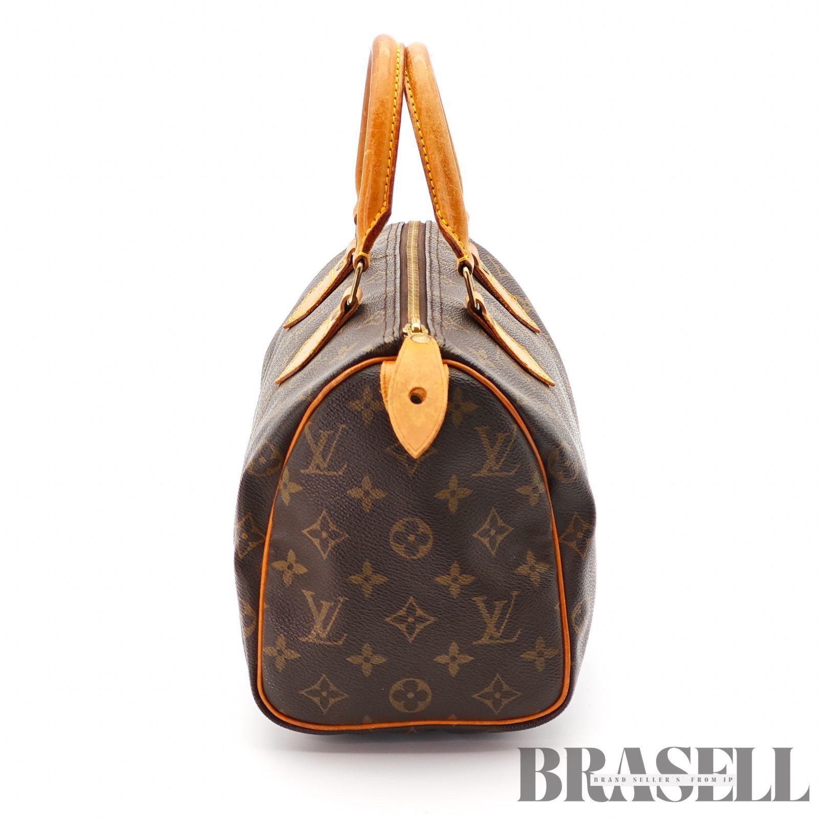 LOUIS VUITTON Monogram Speedy 25 M41528 Handbag Brown Unisex【ImportFeeFREE】