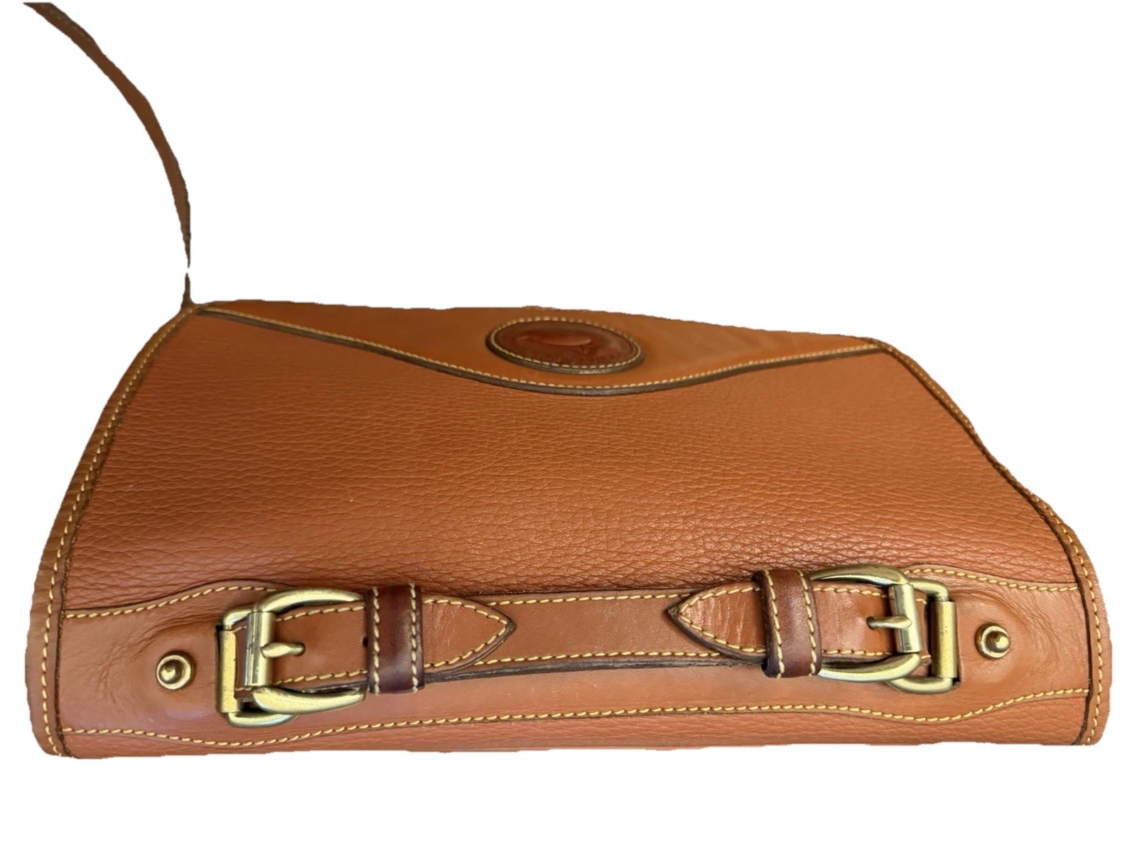 Dooney & Bourke Brown Pebbled Leather Cross Body Handbag Purse & Wallet