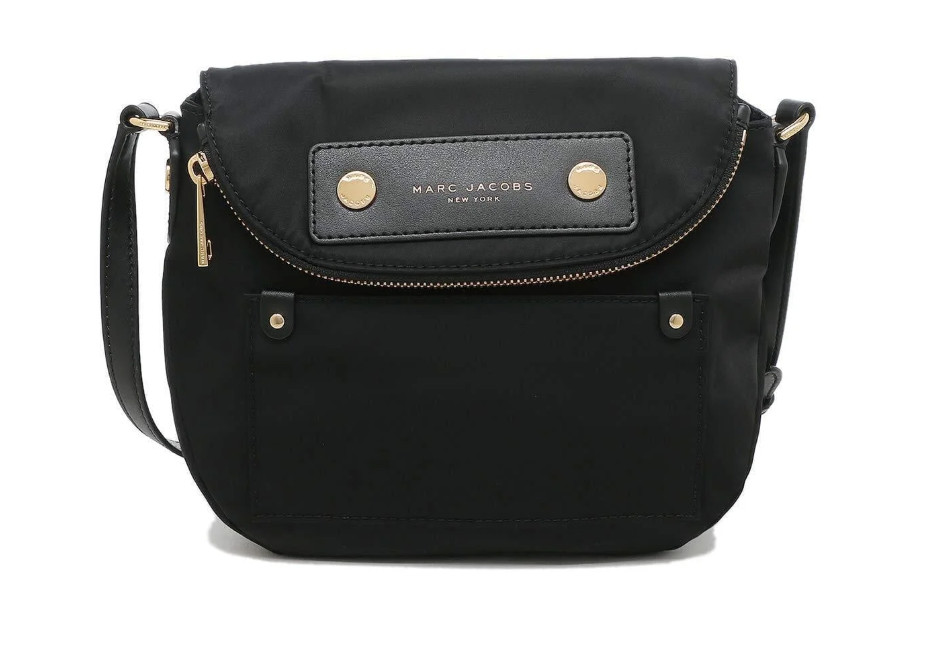 New Marc Jacobs Preppy Nylon Mini Natasha Cross Body Bag – Black