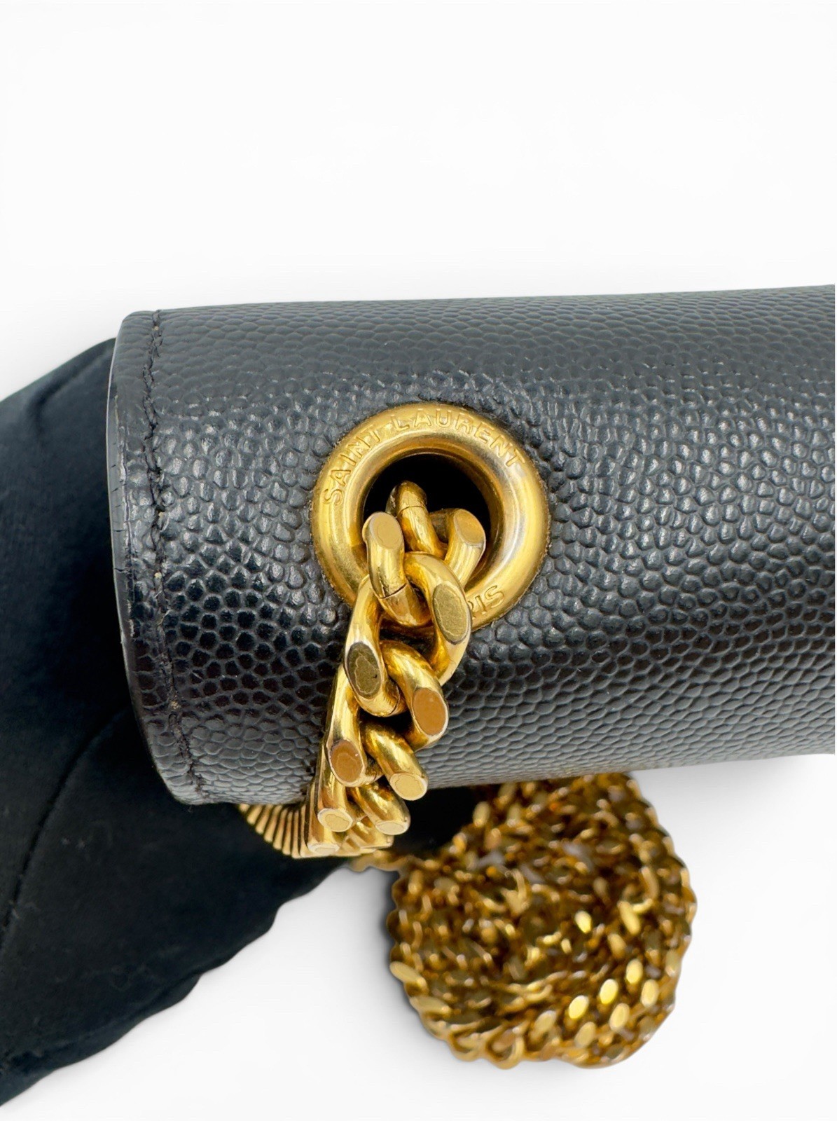 Saint Laurent Classic Kate Small Monogram Shoulder Bag with Gold Chain YSL