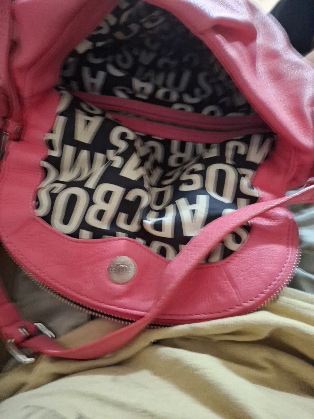 Marc Jacobs Authentic The Curve Handbag Purse NEW Lipstick Pink