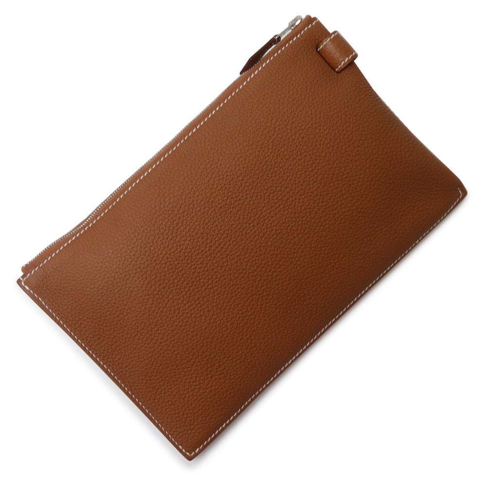 HERMES Cabas Vertige 24 Pouch Togo calfskin, Gold