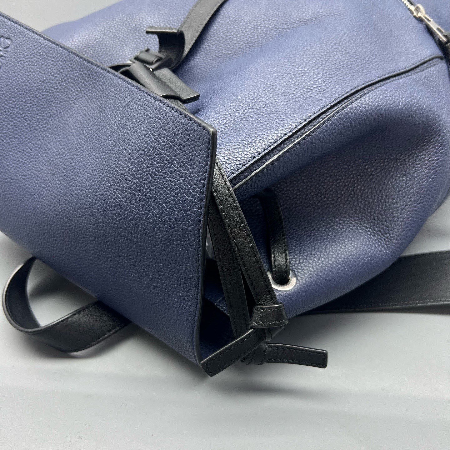 Loewe Pre-Owned Authentic Backpack Blue 32*44*16cm Free Tracked Shipping