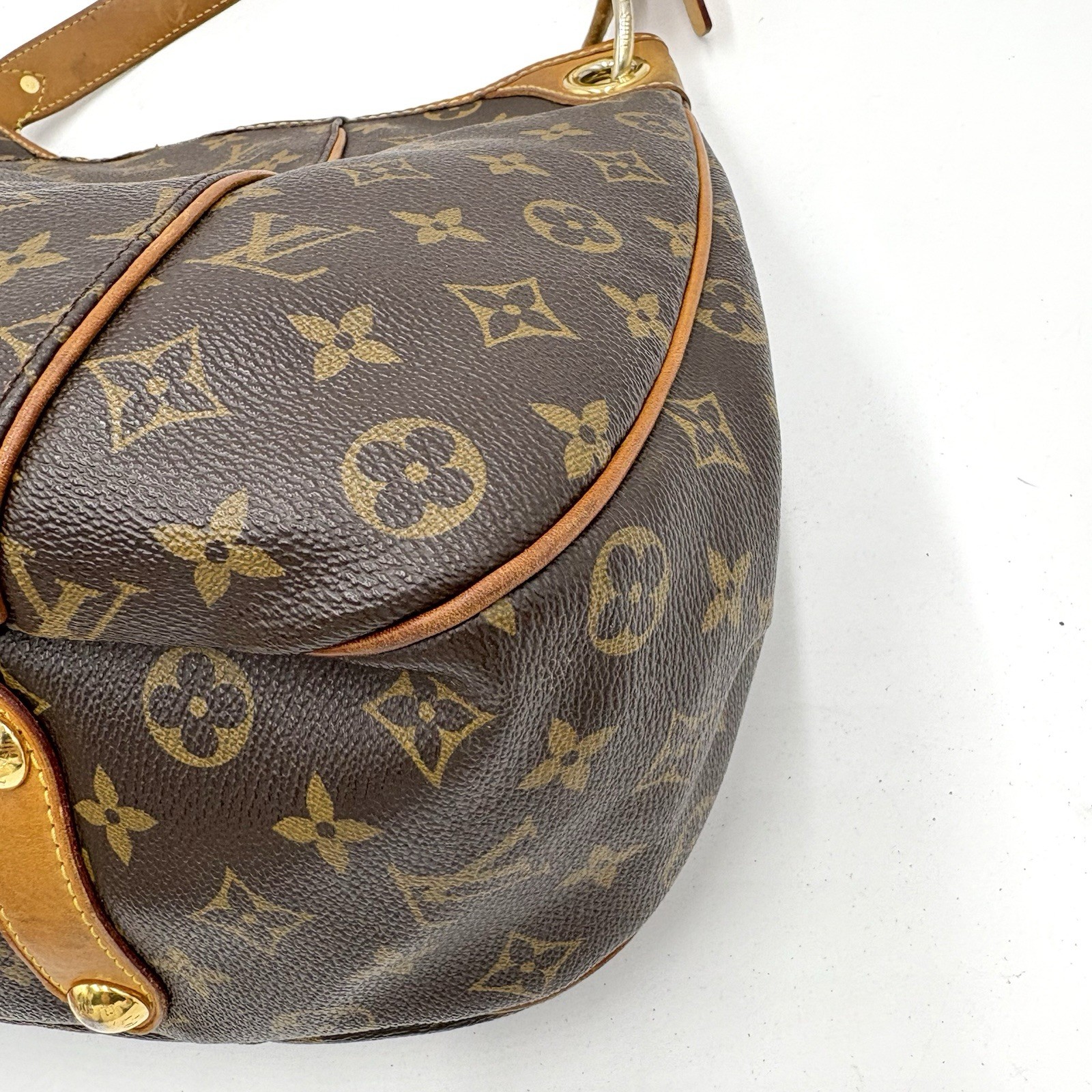 Auth Louis Vuitton Galierra PM Monogram Shoulder Tote Bag M56382 2Y5703