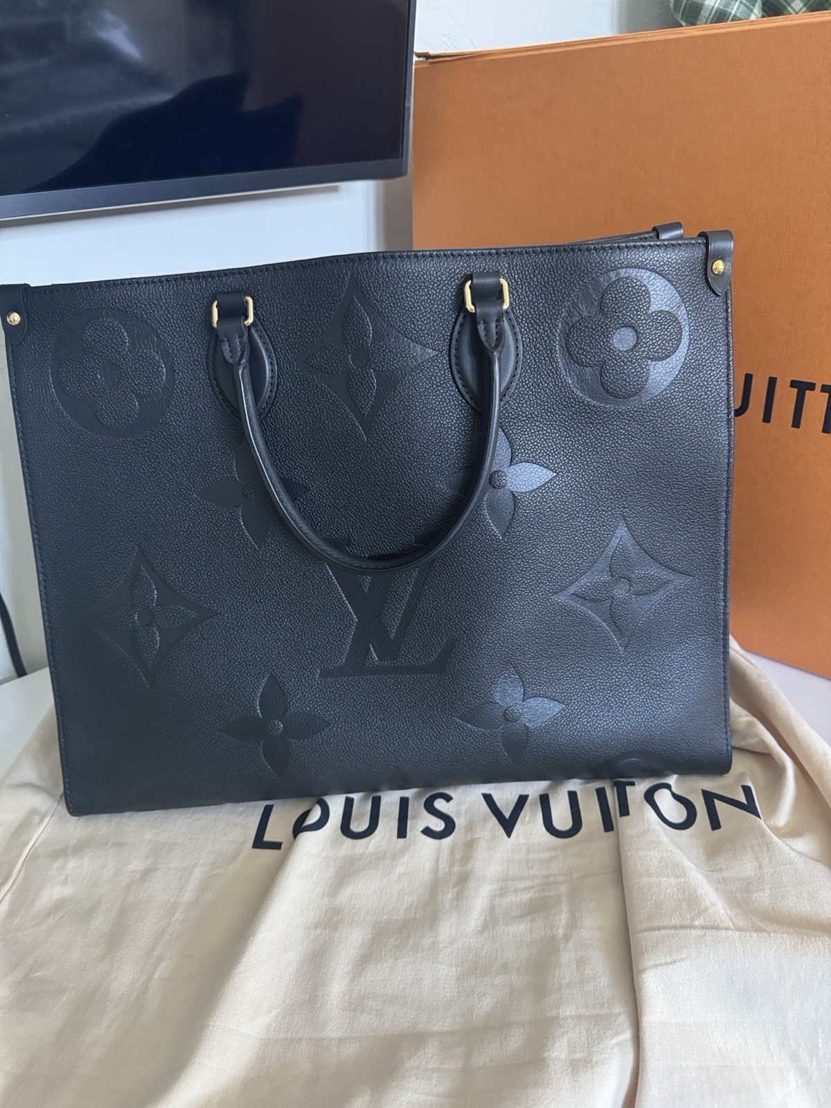 Louis Vuitton OnTheGo GM Black Empreinte