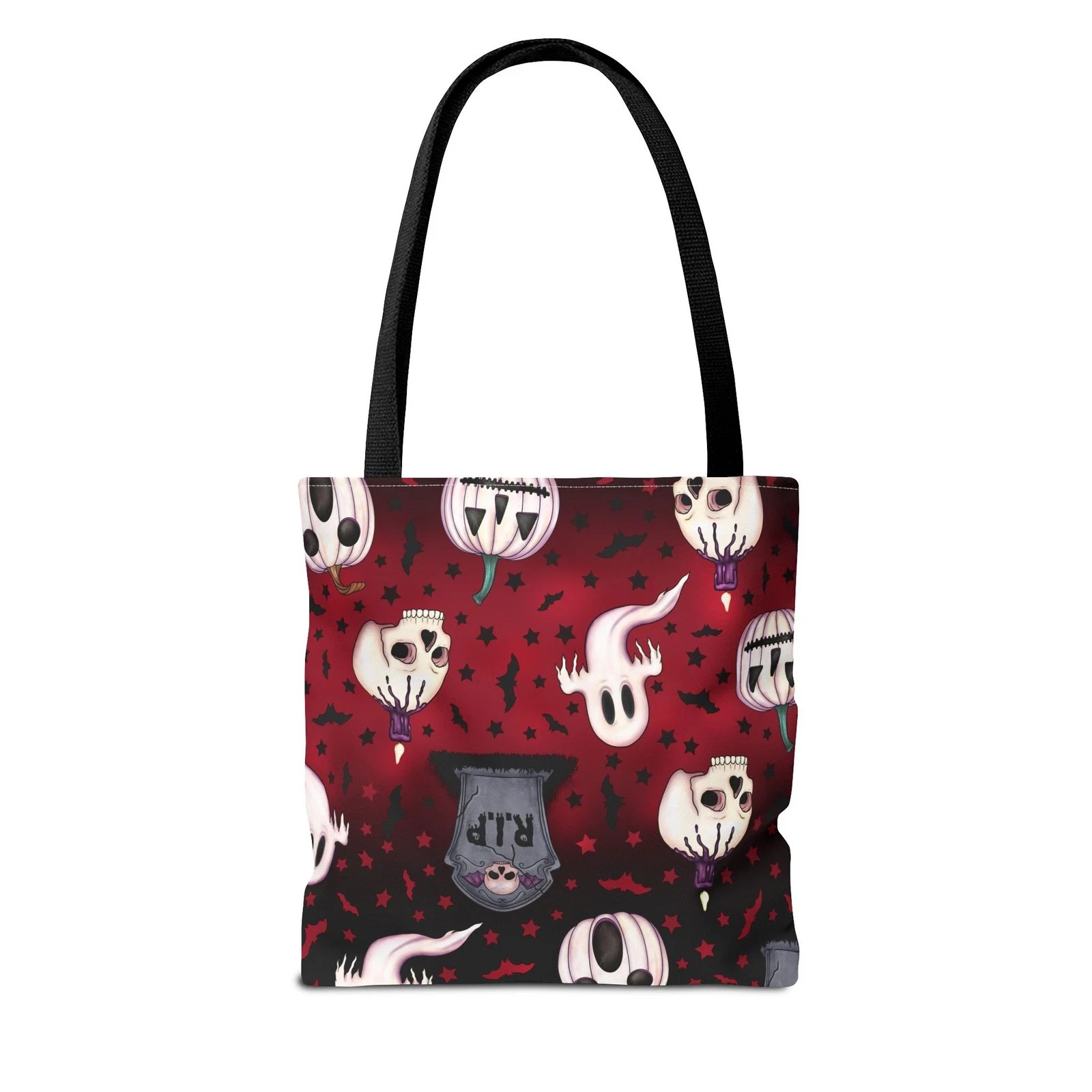 Spooky Halloween Tote Bag – Pumpkin & Ghost Design Trick or Treat Bag