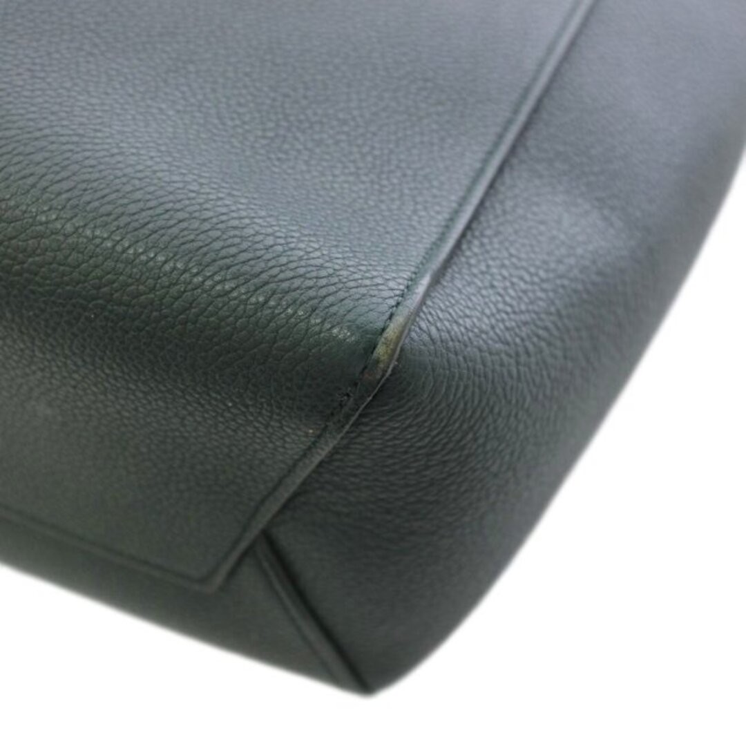Celine Sangle Small Bucket Bag Single Shoulder Leather Green TK 36 Used 2085b478