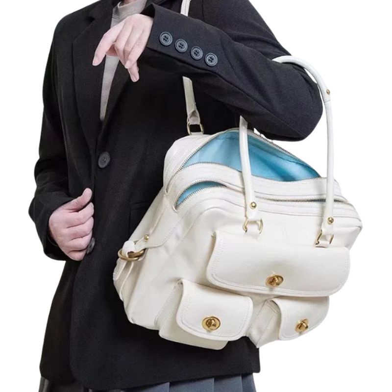 High Quality Casual Multiple Pockets Handheld Handbag Women Pillow Tote Shoulde