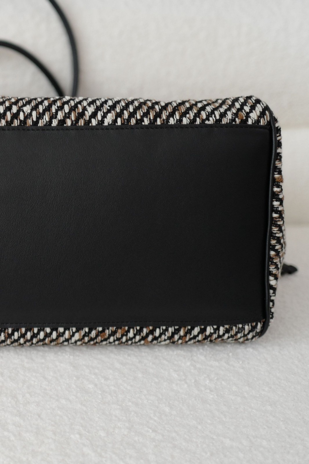 Chanel 26s Large Shopping Bag Black/Ecru Wool Gold Hardware “Matthieu Blazy’s”