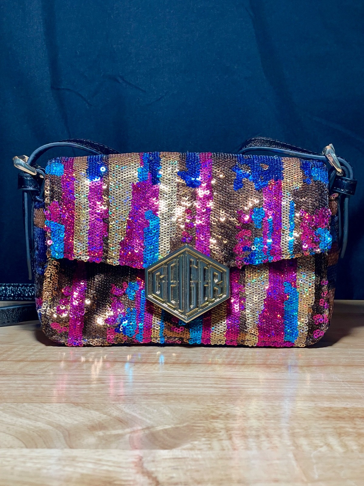 Kurt Geiger London Kensington Sequin Crossbody Bag Multicolor Fancy Unique