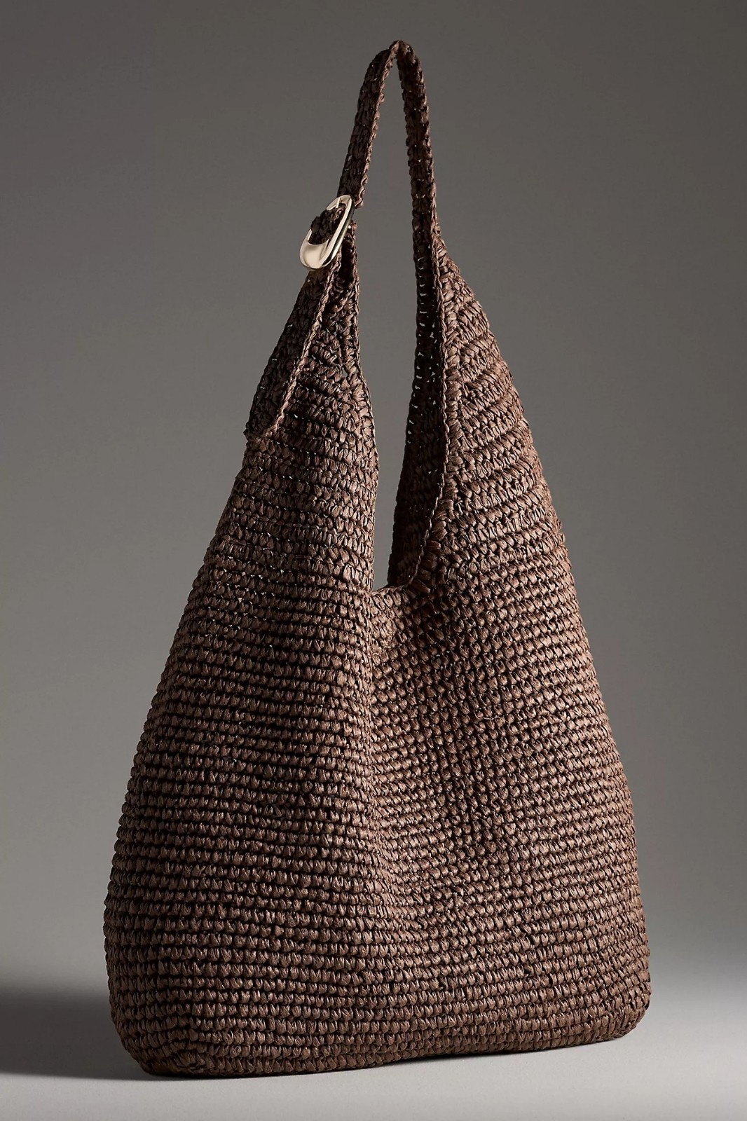 Anthropologie Love Knot Slouchy Bag Beach Raffia Vacation Contemporary Boho