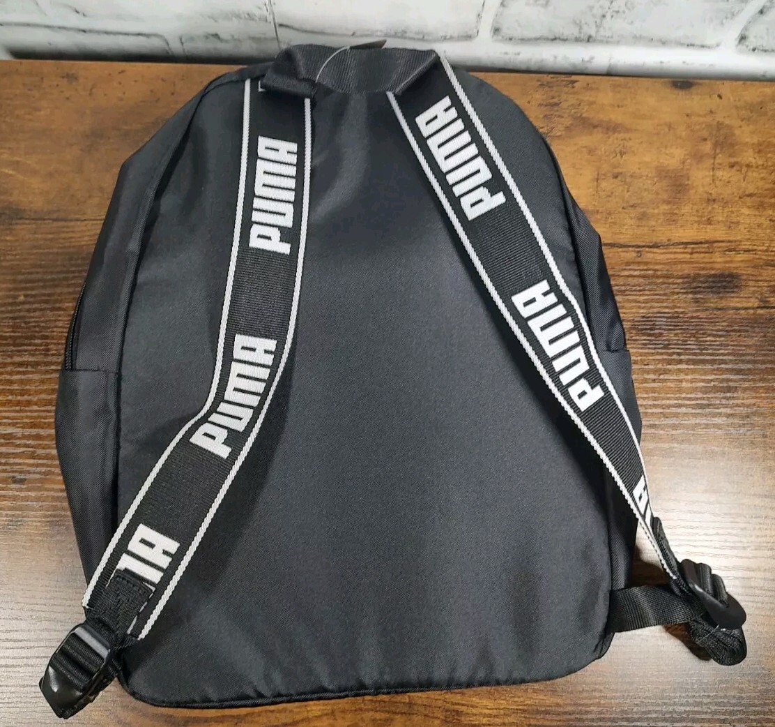 Puma Core Base Small Backpack Black White 079467_01 Unisex NWT