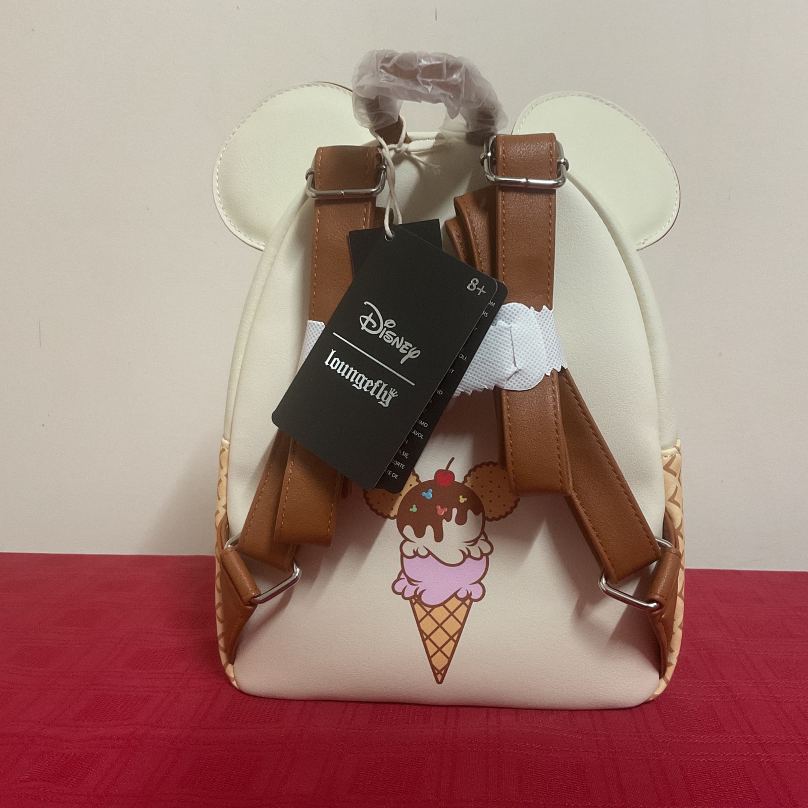 LOUNGEFLY DISNEY MICKEY MOUSE ICE CREAM MINI BACKPACK NWT!!!!