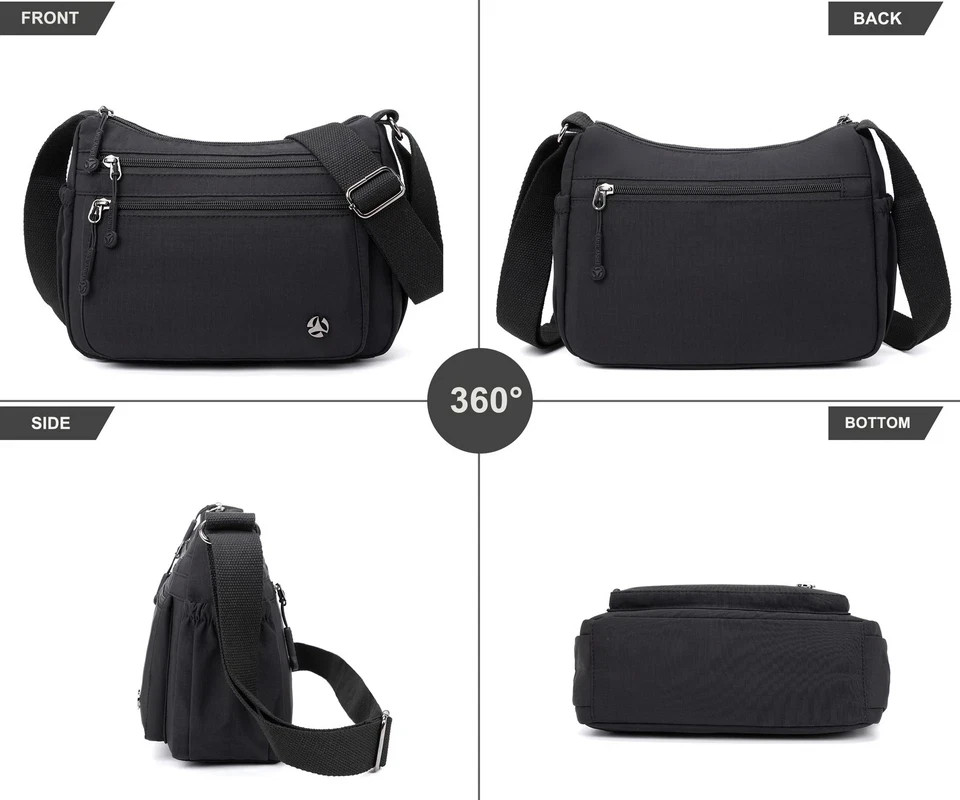 Casual Crossbody Bag with Anti Theft Pocket – Women Lightweight Water-Resista…