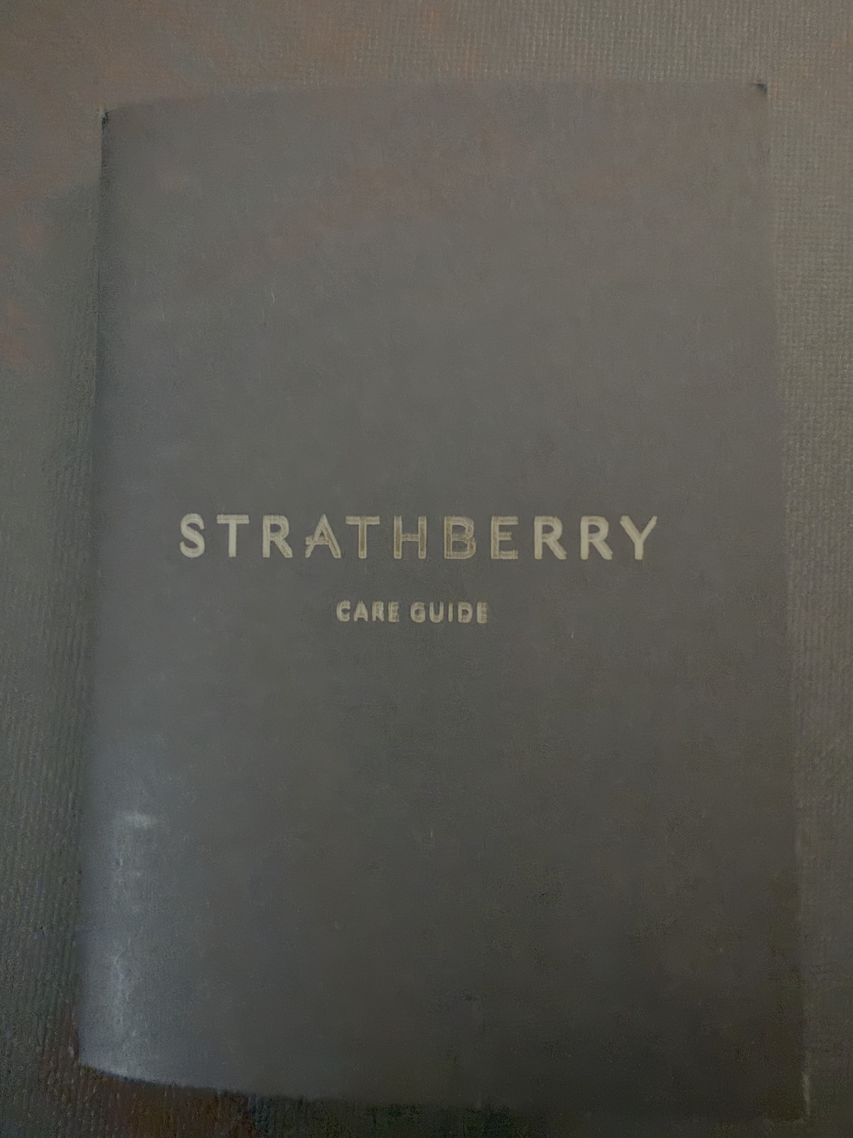 Strathberry large leather tote in color black