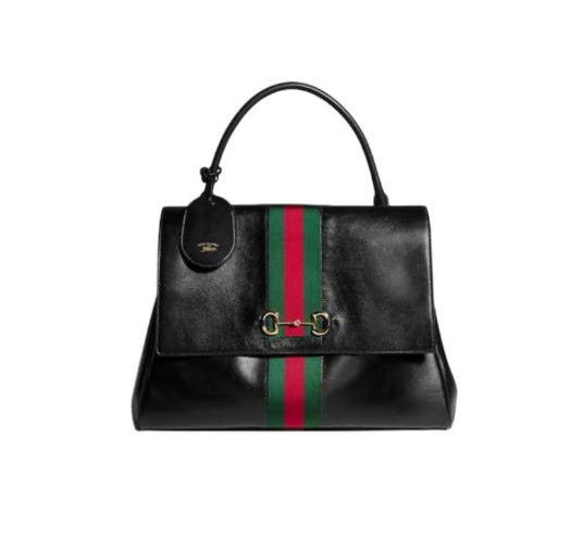 GUCCI Paparazzo Leather Shoulder bag Large Women’s Black 14.6*5.1*11.4 in