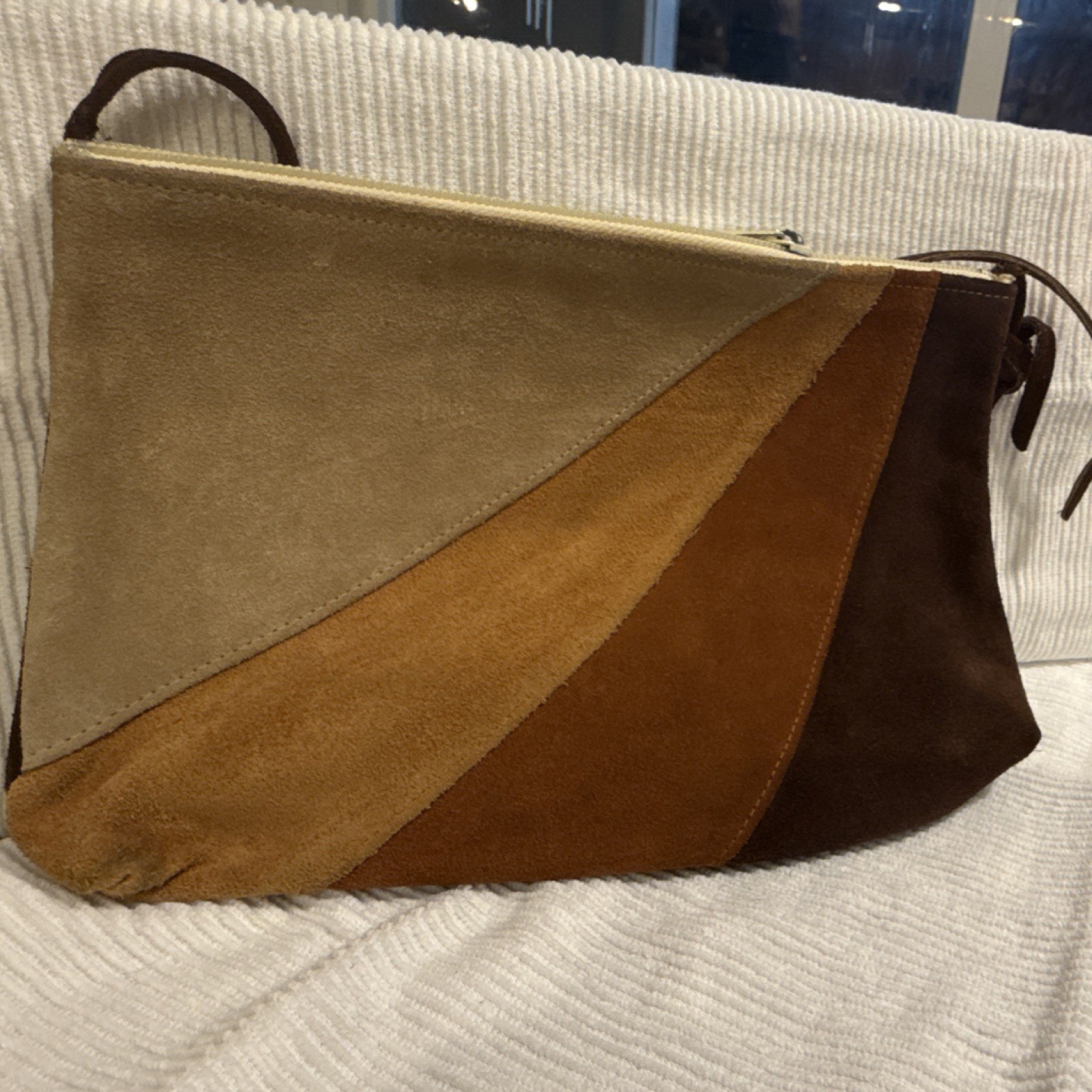 MOD SQUAD Vintage 70s Suede Leather Shoulder Purse Hand Bag – Browns Tan Bronze