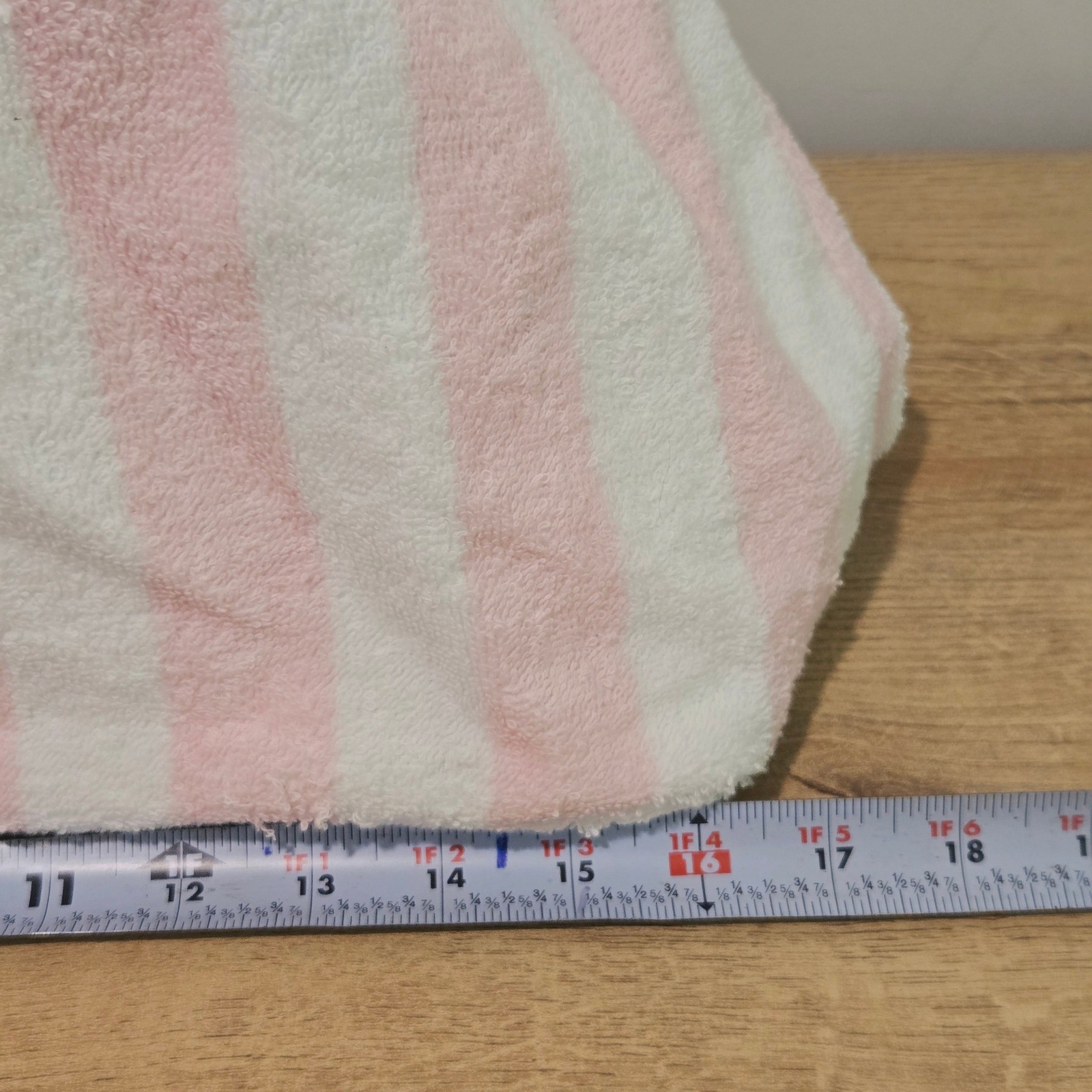 New Victoria’s Secret Terry Tote Bag Beach Women Pink White Striped Angel Wings