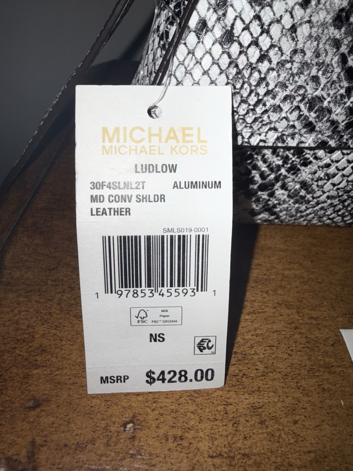 NWT MICHAEL Michael Kors Ludlow Leather Convertible Shoulder Bag