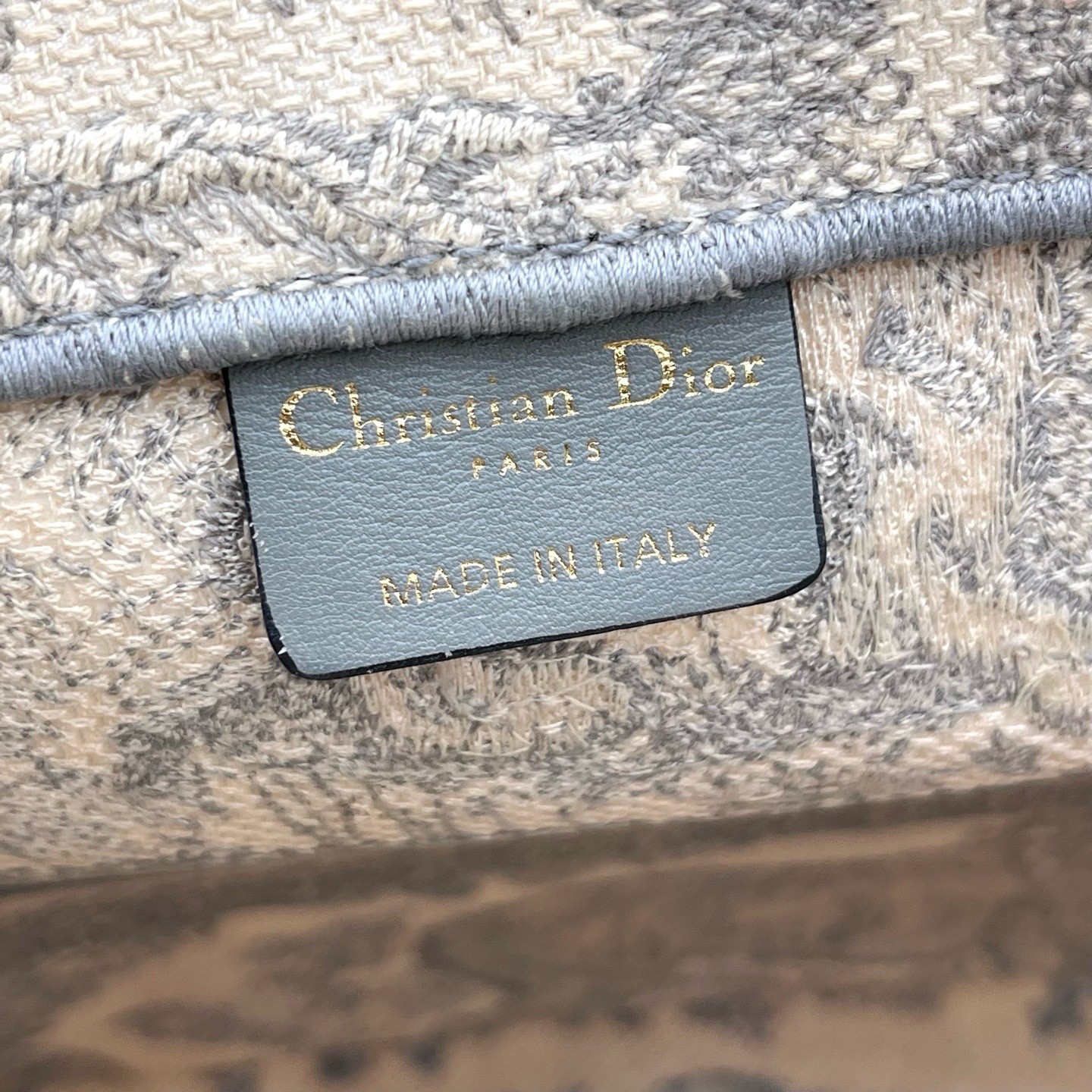 Dior Book Tote Jungle Tiger Toile de Jouy Embroidery Canvas Handbag